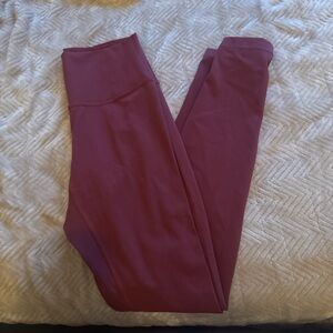 Lululemon wunder under maroon leggings 25 inch!